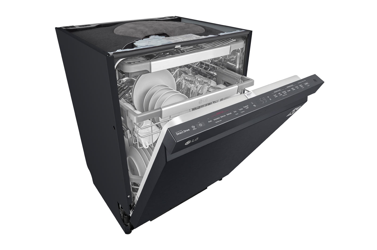 LG QuadWash ™ Steam-opvaskemaskine med Auto Open Dry-funktion og Wi-Fi, DU517HMS