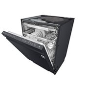 LG QuadWash™ Steam-opvaskemaskine (Matte Black Stainless Steel), Energiklasse D, Auto Open Dry-funktion og Smart Diagnosis™ med Wi-Fi, SDU527HM