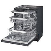 LG QuadWash™ Steam-opvaskemaskine (Matte Black Stainless Steel), Energiklasse D, Auto Open Dry-funktion og Smart Diagnosis™ med Wi-Fi, SDU527HM