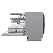 LG QuadWash™ Steam-opvaskemaskine (Noble Steel) Energiklasse D, Auto Open Dry-funktion og Smart Diagnosis™ med Wi-Fi, SDU527HS