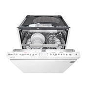 LG QuadWash ™ Steam-opvaskemaskine (Hvid) Energiklasse D, Auto Open Dry-funktion og Smart Diagnosis™ med Wi-Fi, SDU527HW