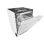 LG QuadWash ™ Steam-opvaskemaskine (Hvid) Energiklasse D, Auto Open Dry-funktion og Smart Diagnosis™ med Wi-Fi, SDU527HW