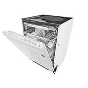 LG QuadWash ™ Steam-opvaskemaskine (Hvid) Energiklasse D, Auto Open Dry-funktion og Smart Diagnosis™ med Wi-Fi, SDU527HW