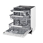 LG QuadWash ™ Steam-opvaskemaskine (Hvid) Energiklasse D, Auto Open Dry-funktion og Smart Diagnosis™ med Wi-Fi, SDU527HW