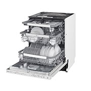 LG QuadWash ™ Steam-opvaskemaskine (Hvid) Energiklasse D, Auto Open Dry-funktion og Smart Diagnosis™ med Wi-Fi, SDU527HW