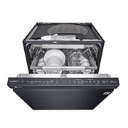 LG QuadWash™ Steam-opvaskemaskine (Matte Black Stainless Steel), Energiklasse C, Auto Open Dry-funktion og Smart Diagnosis™ med Wi-Fi, SDU557HM