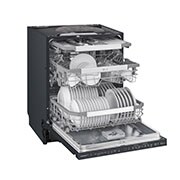 LG QuadWash™ Steam-opvaskemaskine (Matte Black Stainless Steel), Energiklasse C, Auto Open Dry-funktion og Smart Diagnosis™ med Wi-Fi, SDU557HM