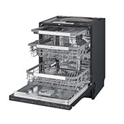 LG QuadWash™ Steam-opvaskemaskine (Matte Black Stainless Steel), Energiklasse C, Auto Open Dry-funktion og Smart Diagnosis™ med Wi-Fi, SDU557HM