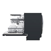 LG QuadWash™ Steam-opvaskemaskine (Matte Black Stainless Steel), Energiklasse C, Auto Open Dry-funktion og Smart Diagnosis™ med Wi-Fi, SDU557HM