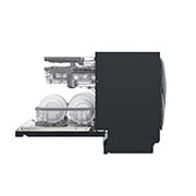 LG QuadWash™ Steam-opvaskemaskine (Matte Black Stainless Steel), Energiklasse C, Auto Open Dry-funktion og Smart Diagnosis™ med Wi-Fi, SDU557HM