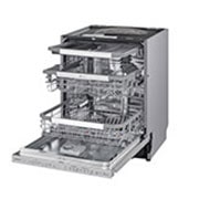 LG QuadWash™ Steam-opvaskemaskine (Noble Steel) Energiklasse C, Auto Open Dry-funktion og Smart Diagnosis™ med Wi-Fi, SDU557HS