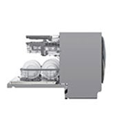 LG QuadWash™ Steam-opvaskemaskine (Noble Steel) Energiklasse C, Auto Open Dry-funktion og Smart Diagnosis™ med Wi-Fi, SDU557HS