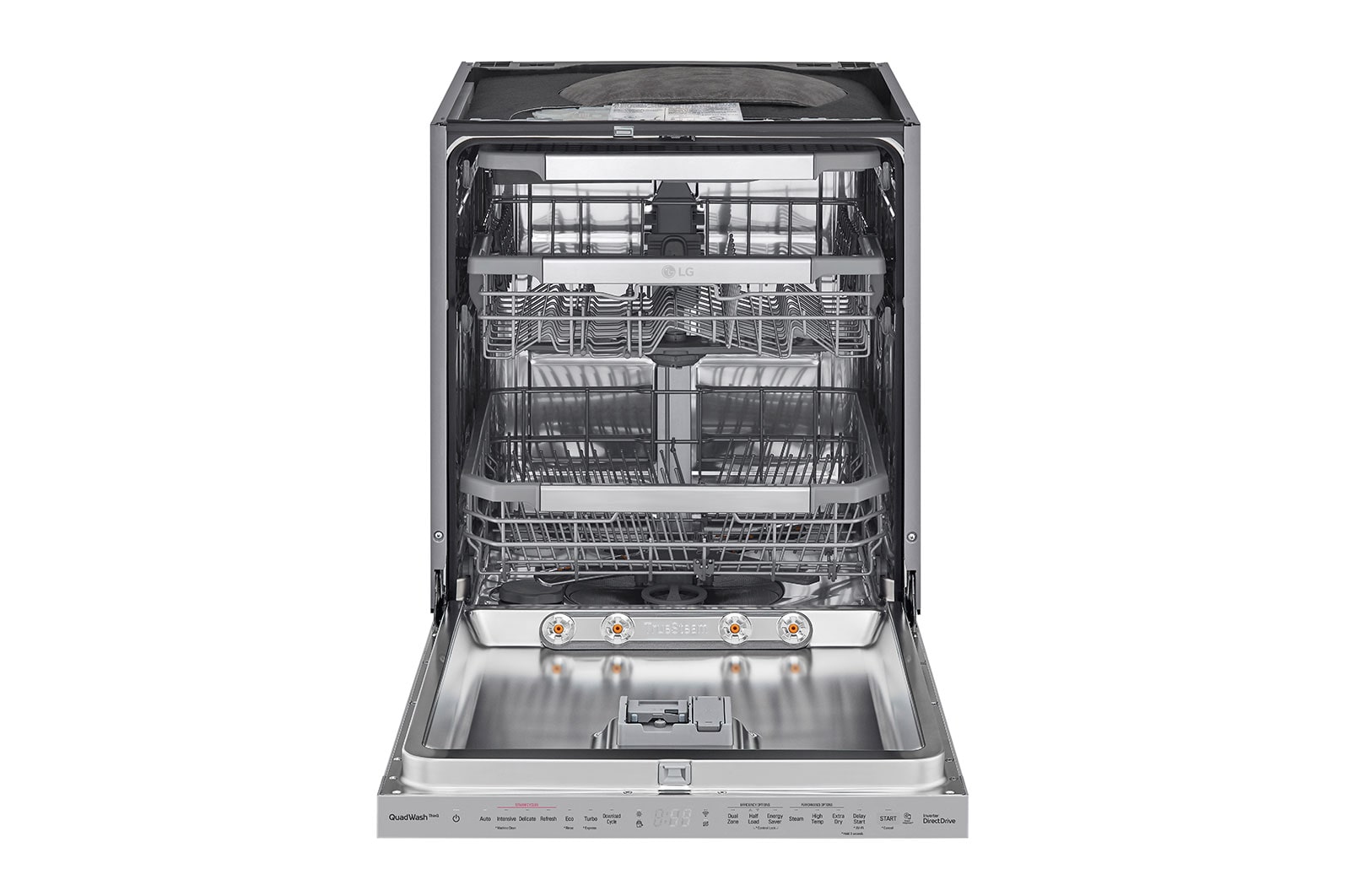LG QuadWash™ Steam-opvaskemaskine (Noble Steel) Energiklasse C, Auto Open Dry-funktion og Smart Diagnosis™ med Wi-Fi, SDU557HS