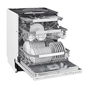 LG QuadWash ™ Steam-opvaskemaskine (Hvid) Energiklasse C, Auto Open Dry-funktion og Smart Diagnosis™ med Wi-Fi, SDU557HW