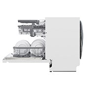 LG QuadWash ™ Steam-opvaskemaskine (Hvid) Energiklasse C, Auto Open Dry-funktion og Smart Diagnosis™ med Wi-Fi, SDU557HW