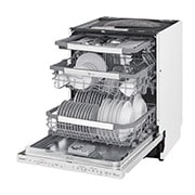 LG QuadWash ™ Steam-opvaskemaskine (Hvid) Energiklasse C, Auto Open Dry-funktion og Smart Diagnosis™ med Wi-Fi, SDU557HW