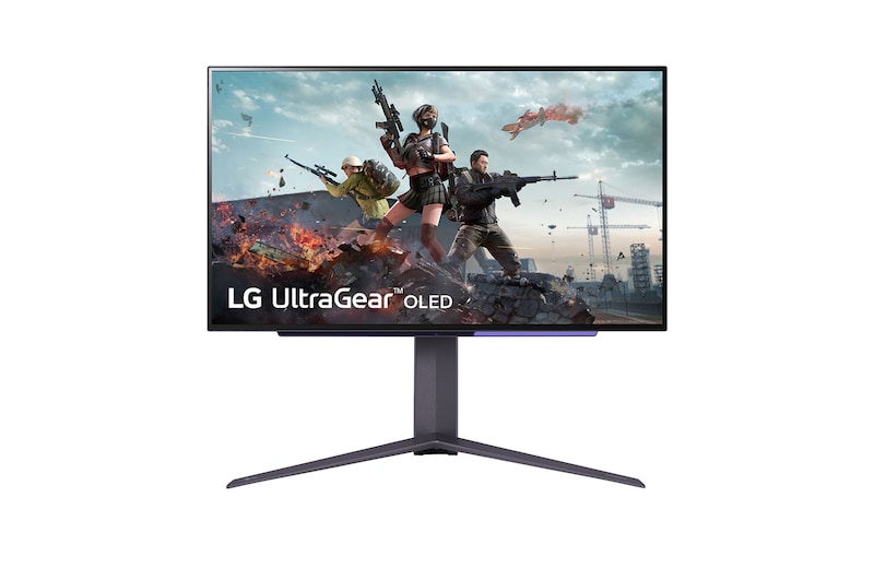 LG 27'' UltraGear™ OLED gamingskærm QHD med 240 Hz opdateringshastighed og en reaktionstid på 0,03 ms (GtG), 27GR95QE-B