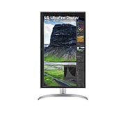 LG 27" UHD 4K Nano IPS Black-skærm med automatisk selvkalibrering, 27UQ85R-W