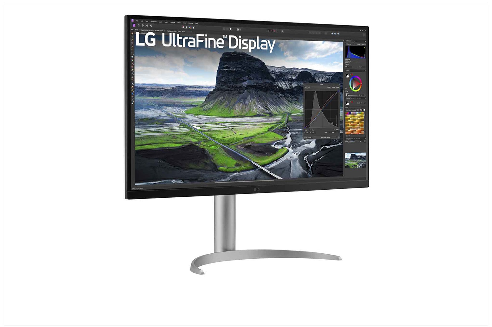 LG 32" UHD 4K IPS-skærm med kontrastforhold på 2000:1, 32UQ850V-W