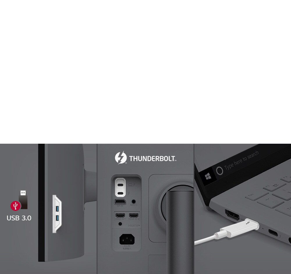 Thunderbolt™ 4 og multiporte, der giver nem kontrol og tilslutning.