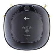 LG Ny robotstøvsuger i ocean black red farve med Smart Inverter Motor™ og alligevel grundig rengøring af hjørner, VR6270LVOB