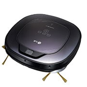 LG Ny robotstøvsuger i ocean black red farve med Smart Inverter Motor™ og alligevel grundig rengøring af hjørner, VR6270LVOB