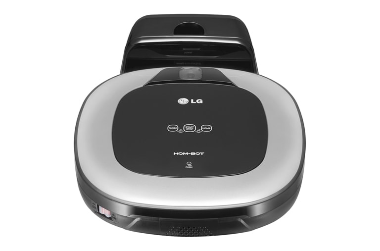 LG Effektiv rengøring i hjørner med sit firkantede design og ekstra lange børster. Lavt lydniveau og støvbeholder som er nem at tømme., VR6340LV