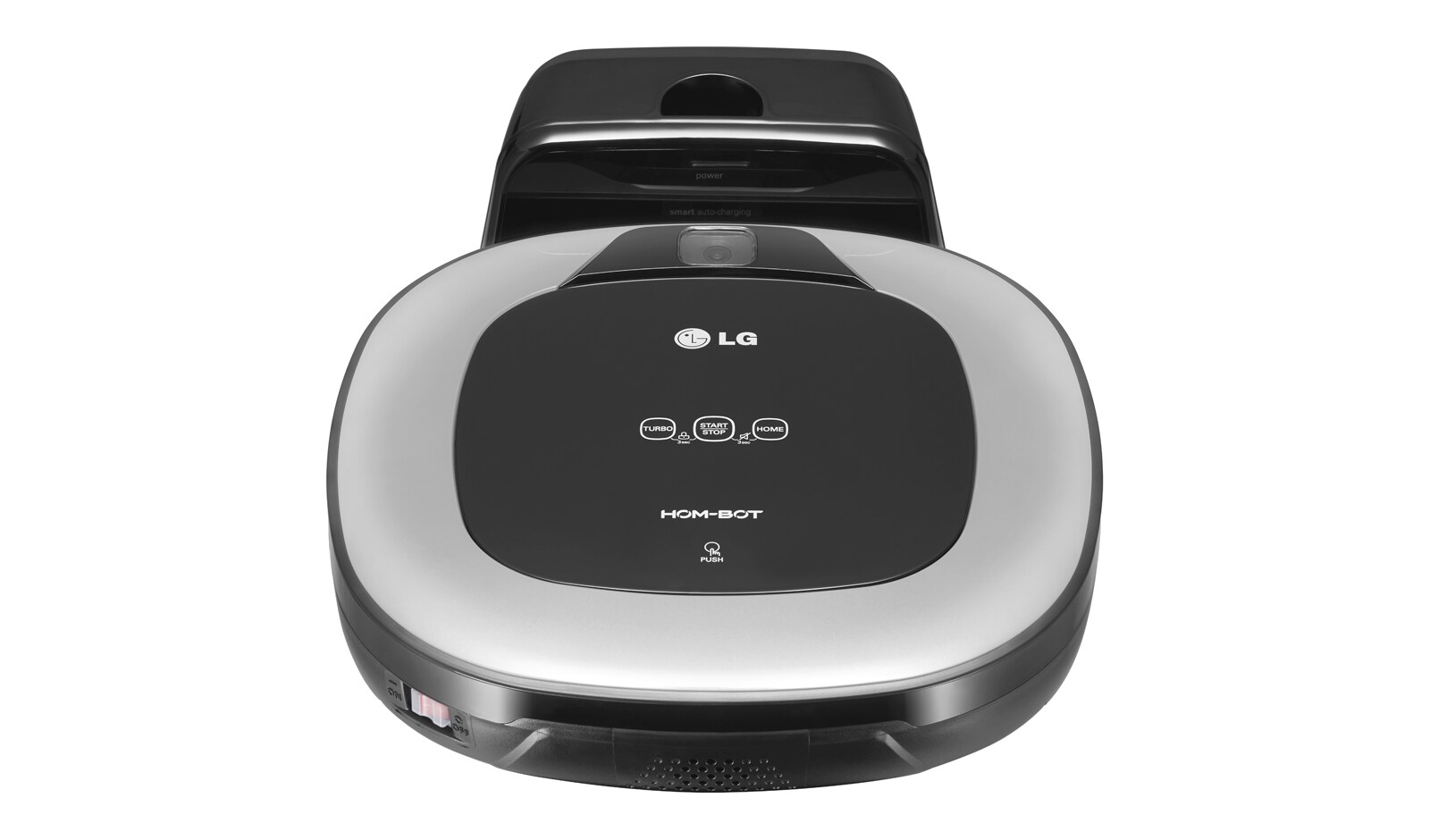 LG Effektiv rengøring i hjørner med sit firkantede design og ekstra lange børster. Lavt lydniveau og støvbeholder som er nem at tømme., VR6340LV