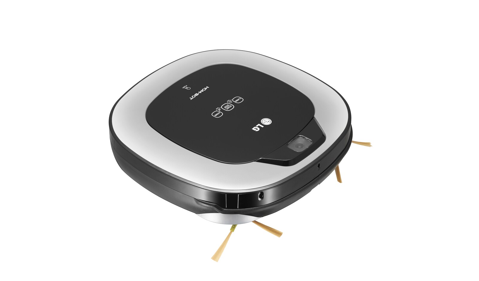 LG Effektiv rengøring i hjørner med sit firkantede design og ekstra lange børster. Lavt lydniveau og støvbeholder som er nem at tømme., VR6340LV