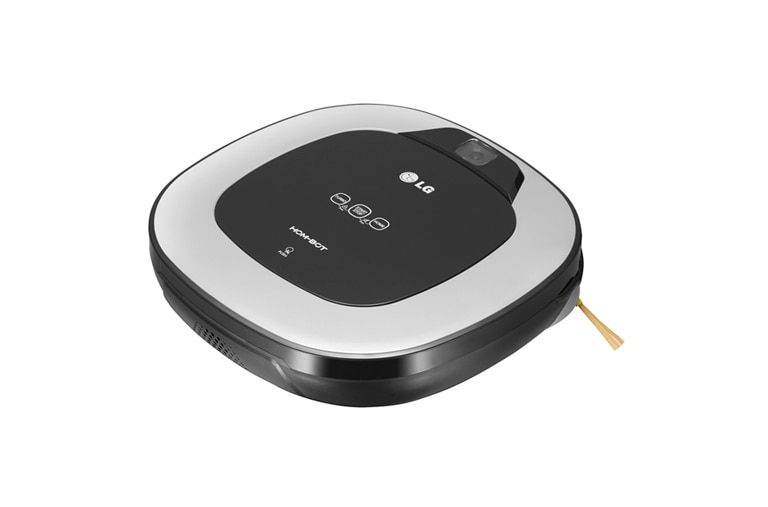 LG Effektiv rengøring i hjørner med sit firkantede design og ekstra lange børster. Lavt lydniveau og støvbeholder som er nem at tømme., VR6340LV