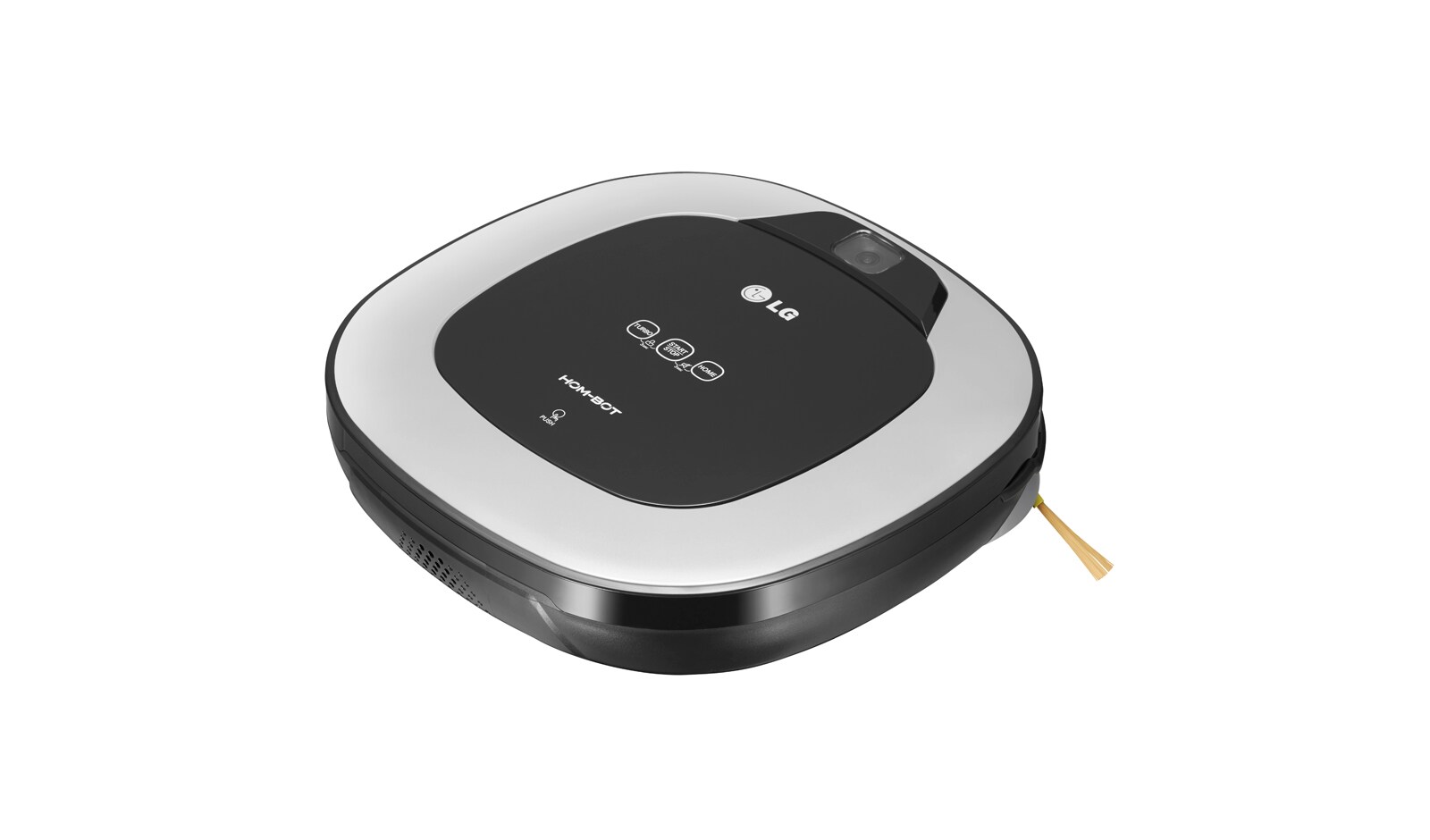 LG Effektiv rengøring i hjørner med sit firkantede design og ekstra lange børster. Lavt lydniveau og støvbeholder som er nem at tømme., VR6340LV