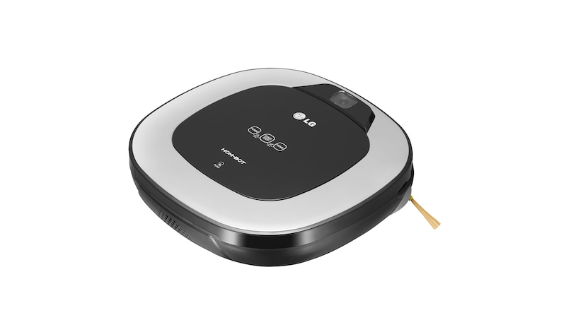 LG Effektiv rengøring i hjørner med sit firkantede design og ekstra lange børster. Lavt lydniveau og støvbeholder som er nem at tømme., VR6340LV