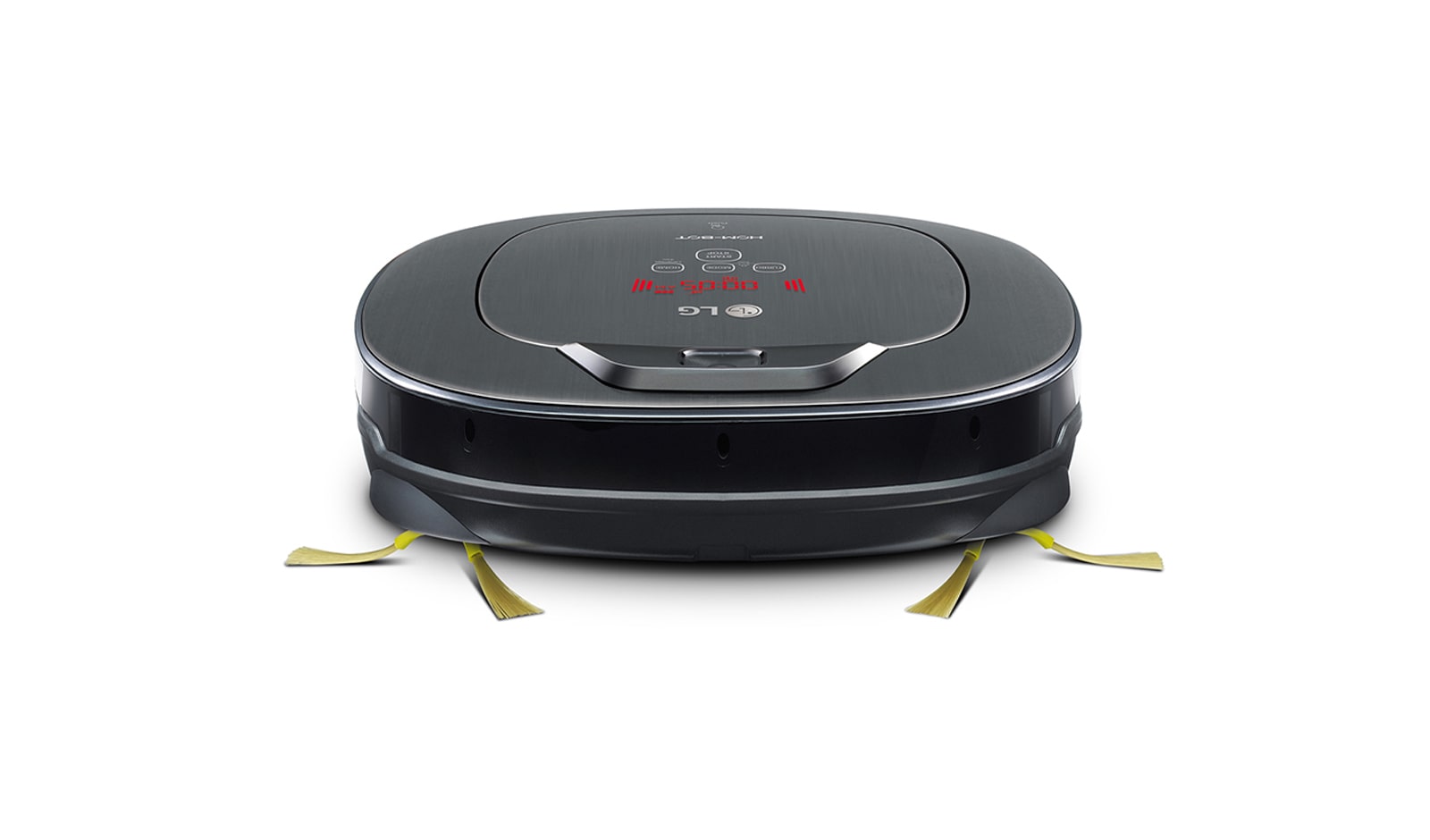 LG Ny Robotstøvsuger i sølvmetallic med Smart Inverter Motor ™ og alligevel grundig rengøring af hjørner og tørsvabring, VR65710LVMP