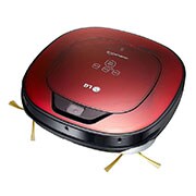 LG Ny robotstøvsuger i ruby red farve med Smart Inverter Motor™ og alligevel grundig rengøring af hjørner, VR8601RR