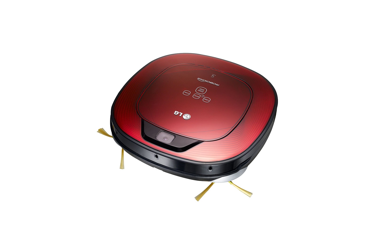 LG Ny robotstøvsuger i ruby red farve med Smart Inverter Motor™ og alligevel grundig rengøring af hjørner, VR8601RR