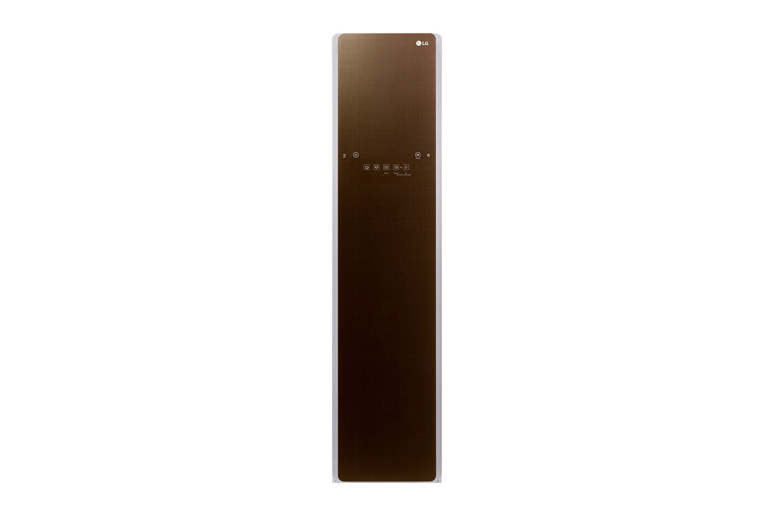 Visning forfra af LG Styler - Nyt brun stylingskab med damp og wifi, til dig der elsker din garderobe! S3RF