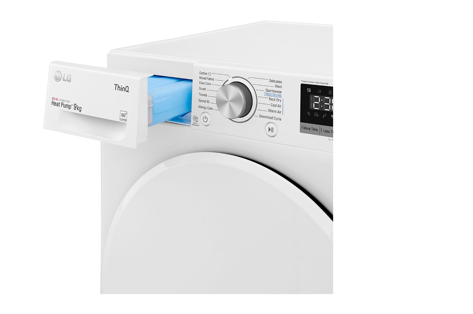 LG 9-kg DUAL Inverter Heat Pump™ -tørretumbler med ™ Eco Hybrid™ og Varmepumpe Teknologi, F0RV309N1WD
