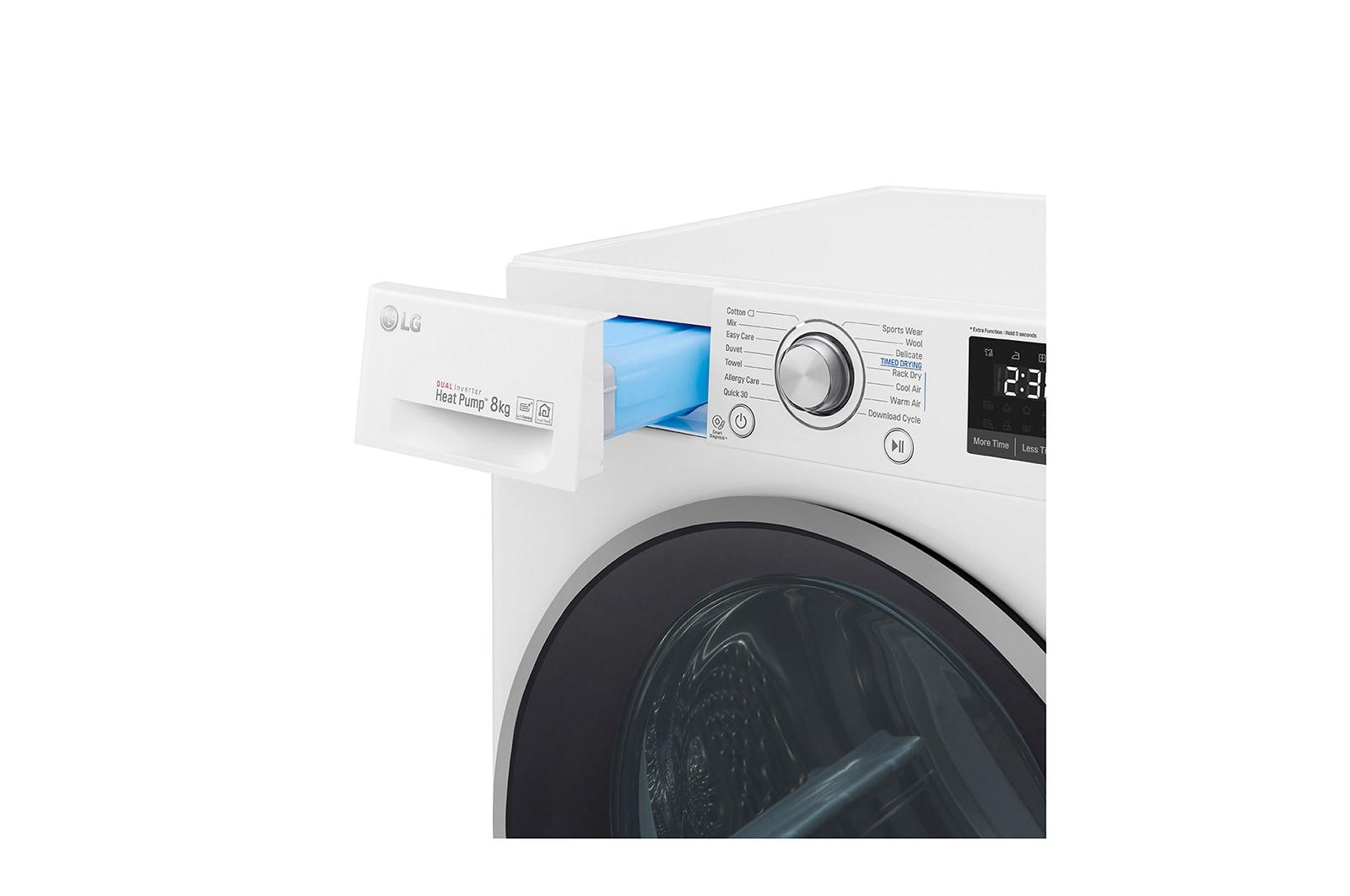 LG 8-kg DUAL Inverter Heat Pump™ -tørretumbler med ™ Eco Hybrid™ og Varmepumpe Teknologi, P0AQTR2W9
