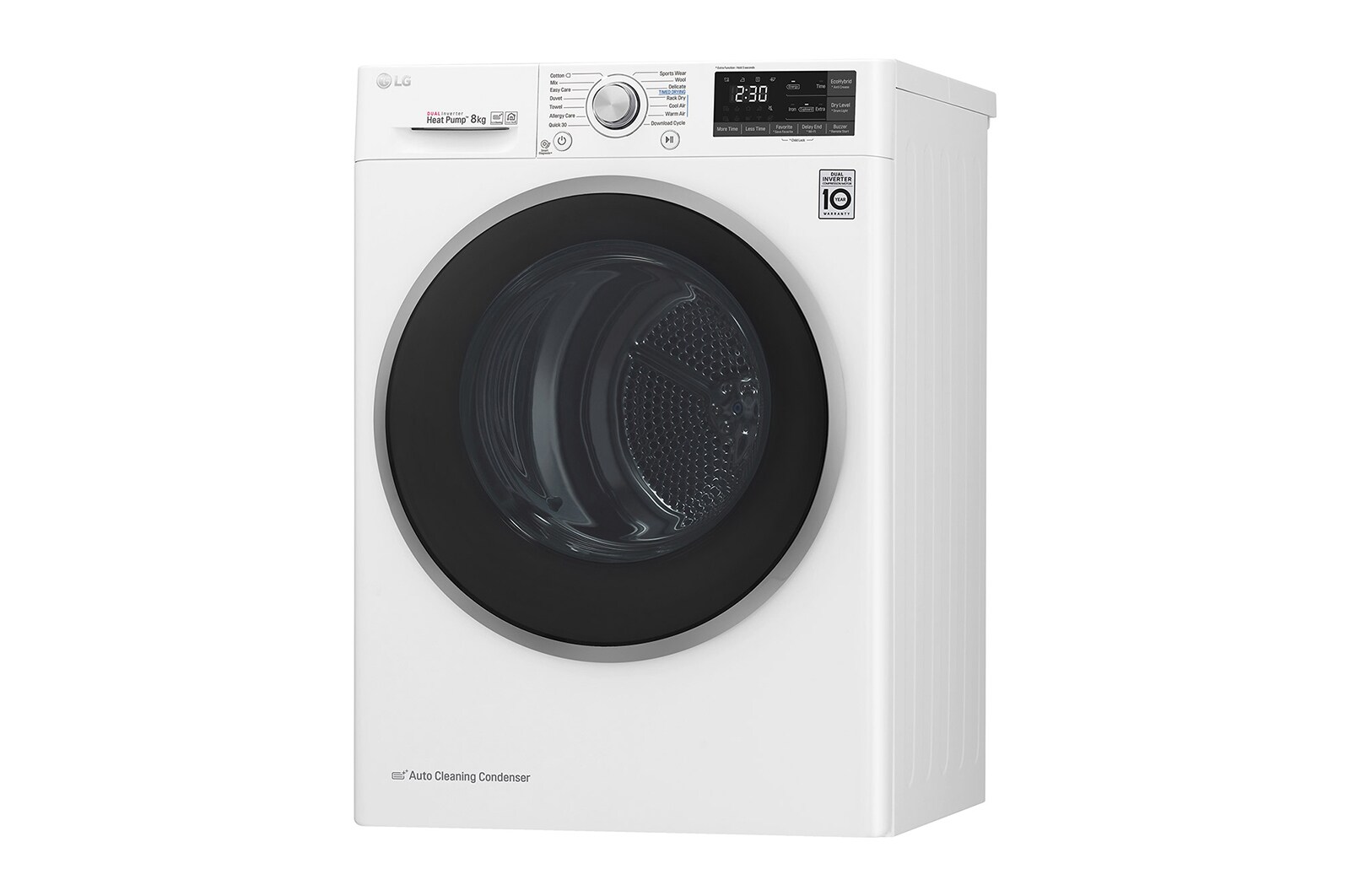 LG 8-kg DUAL Inverter Heat Pump™ -tørretumbler med ™ Eco Hybrid™ og Varmepumpe Teknologi, P0AQTR2W9