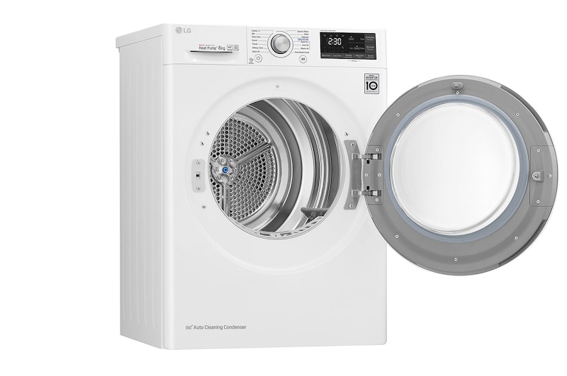 LG 8-kg DUAL Inverter Heat Pump™ -tørretumbler med ™ Eco Hybrid™ og Varmepumpe Teknologi, P0AQTR2W9