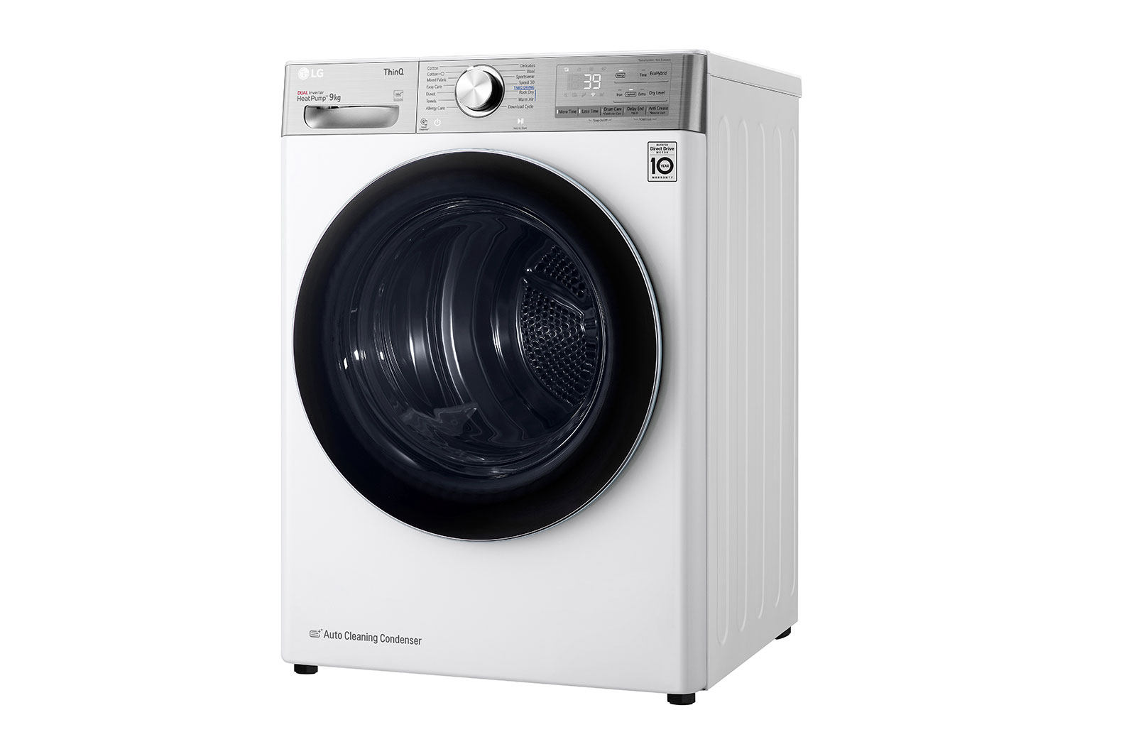 LG 9-kg DUAL Inverter Heat Pump™ -tørretumbler med ™ Eco Hybrid™ og Varmepumpe Teknologi, P0AVVR2W9
