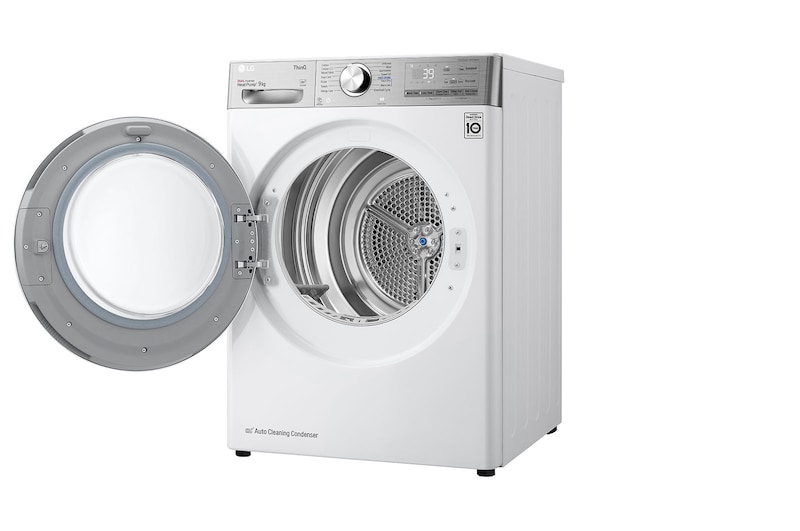 LG 9-kg DUAL Inverter Heat Pump™ -tørretumbler med ™ Eco Hybrid™ og Varmepumpe Teknologi, P0AVVR2W9