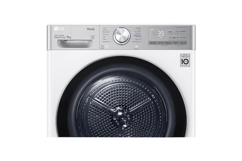 LG 9-kg DUAL Inverter Heat Pump™ -tørretumbler med ™ Eco Hybrid™ og Varmepumpe Teknologi, P0AVVR2W9