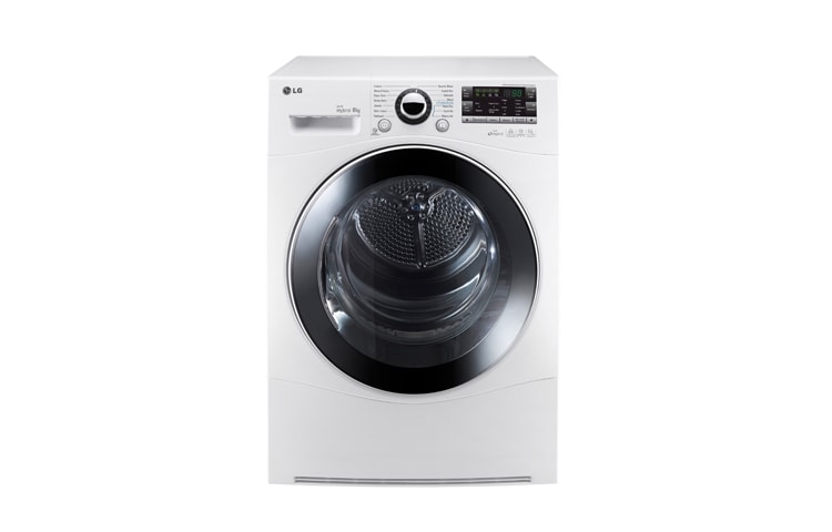 Visning forfra af 8-KG ECO HYBRID TØRRETUMBLER VARMEPUMPETEKNOLOGI RC8055AP3Z