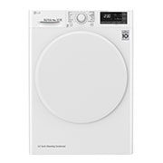Visning forfra af 8-kg DUAL Inverter Heat Pump™ -tørretumbler med ™ Eco Hybrid™ og Varmepumpe Teknologi RC80S2AV0W