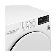 LG 8-kg DUAL Inverter Heat Pump™ -tørretumbler med ™ Eco Hybrid™ og Varmepumpe Teknologi, RC80S2AV0W