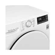 LG 8-kg DUAL Inverter Heat Pump™ -tørretumbler med ™ Eco Hybrid™ og Varmepumpe Teknologi, RC80U2AV0W