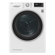 Visning forfra af 8-kg DUAL Inverter Heat Pump™ -tørretumbler med ™ Eco Hybrid™ og Varmepumpe Teknologi RC80U2AV3W