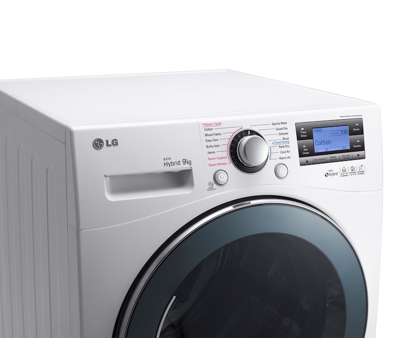 LG 9KG ECO HYBRID TØRRETUMBLER MED TRUESTREAM™ TEKNOLOGI, RC9042AQ3Z