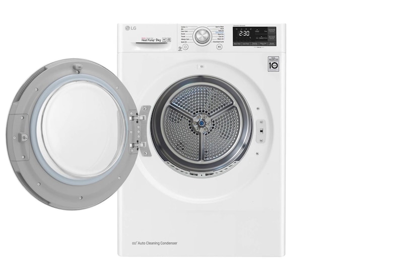 LG 9-kg DUAL Inverter Heat Pump™ -tørretumbler med ™ Eco Hybrid™ og Varmepumpe Teknologi, RC9DN9029